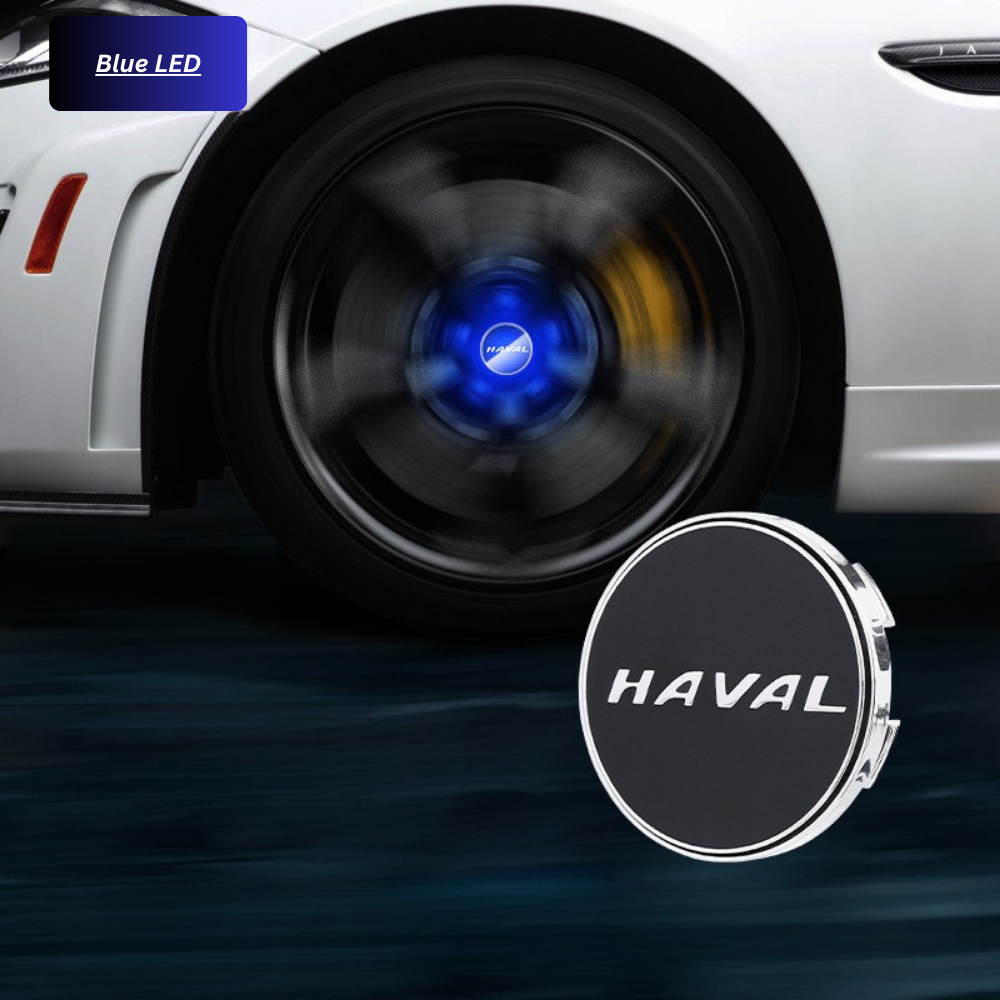 4 x Kinetic Powered LED Hubcap Lights for GWM Haval