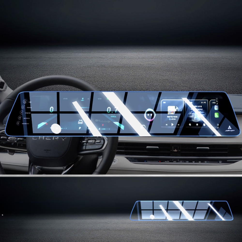 12.3 / 15.6 Inches Dual Screen Tempered Glass (9H) Screen Protector for Chery Tiggo 8 pro / pro max