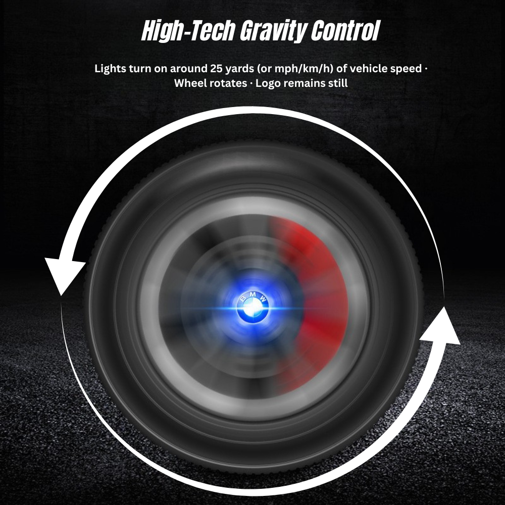 4 x Kinetic Powered LED Hubcap for BYD