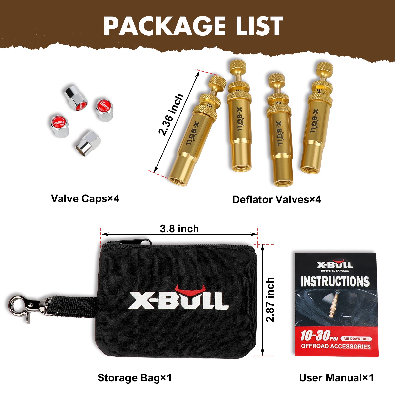 X-BULL Automatic Tire Deflator Kit
