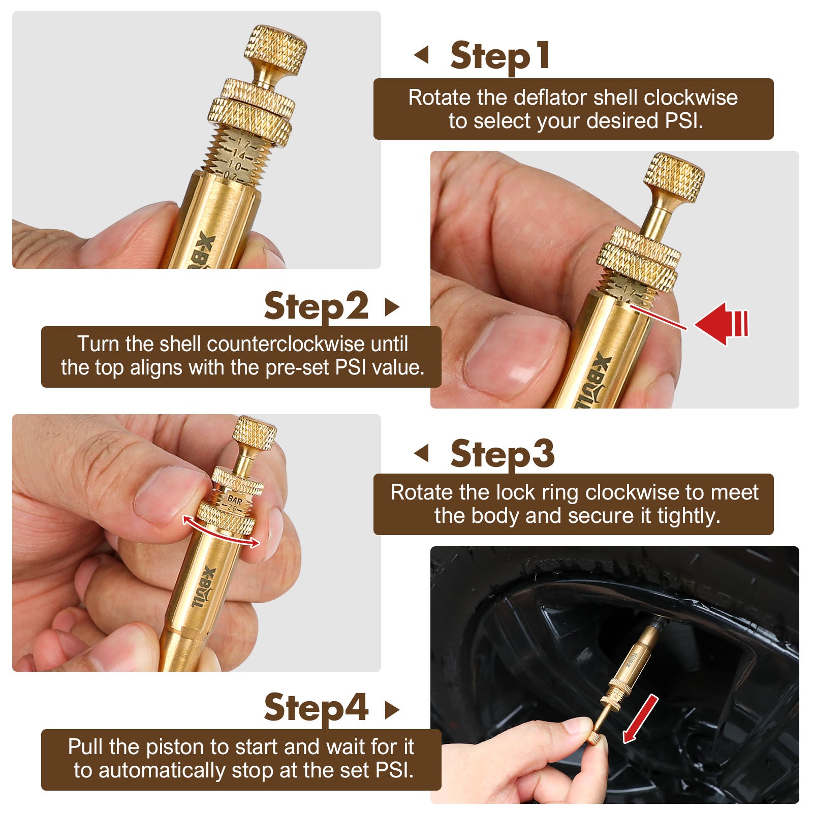 X-BULL Automatic Tire Deflator Kit