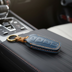 Handcrafted Leather Key Fob Cover for BYD