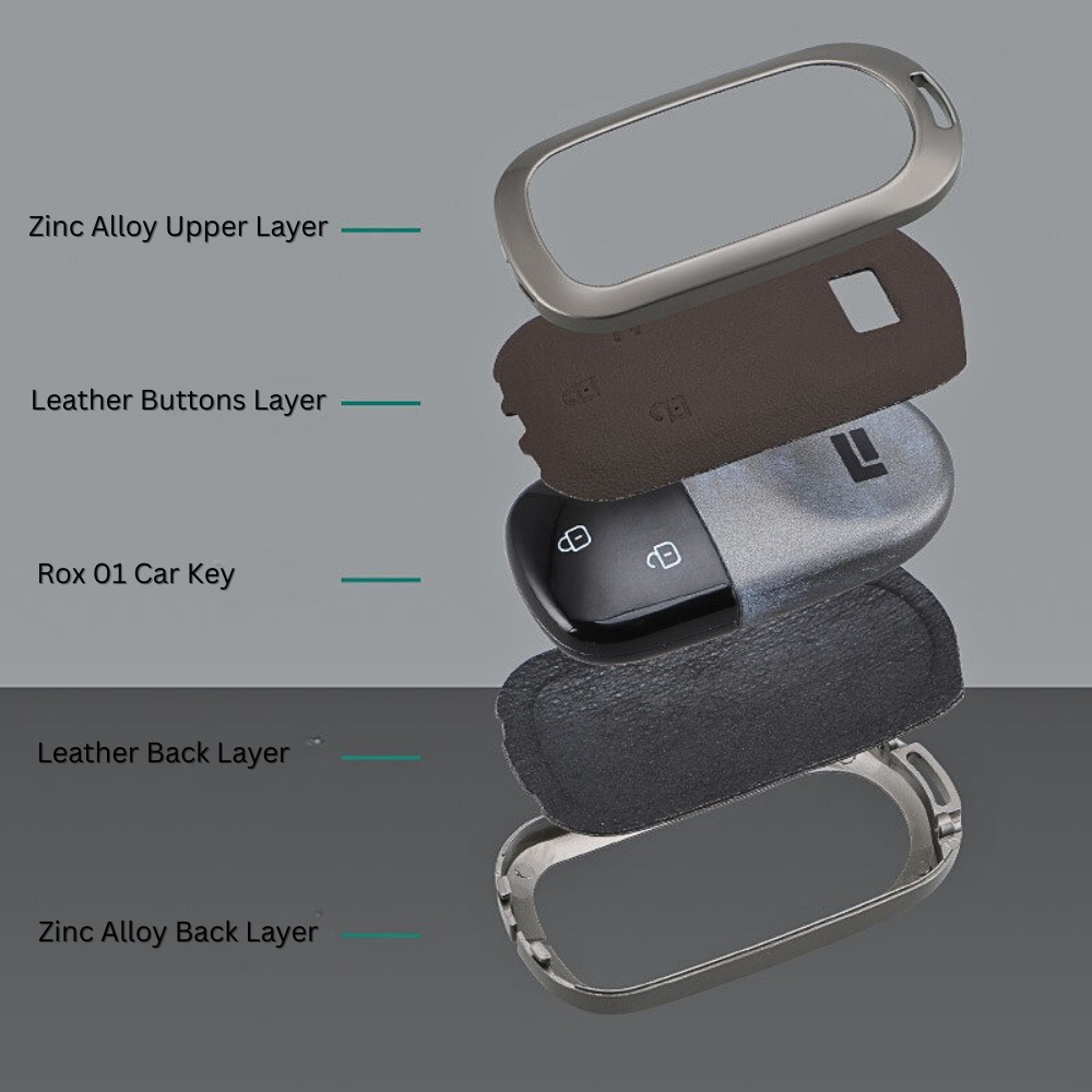 Zinc Alloy Car Key Fob Cover for ROX 01