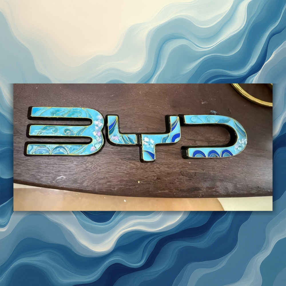 Custom Handcrafted Silk Road Cloisonné Enamel Emblem for BYD Atto 2