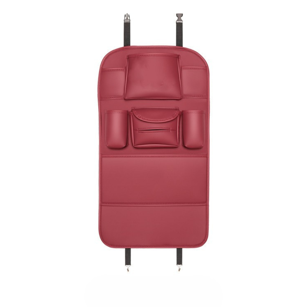 PU Leather Car Back Seat Storage Organizer