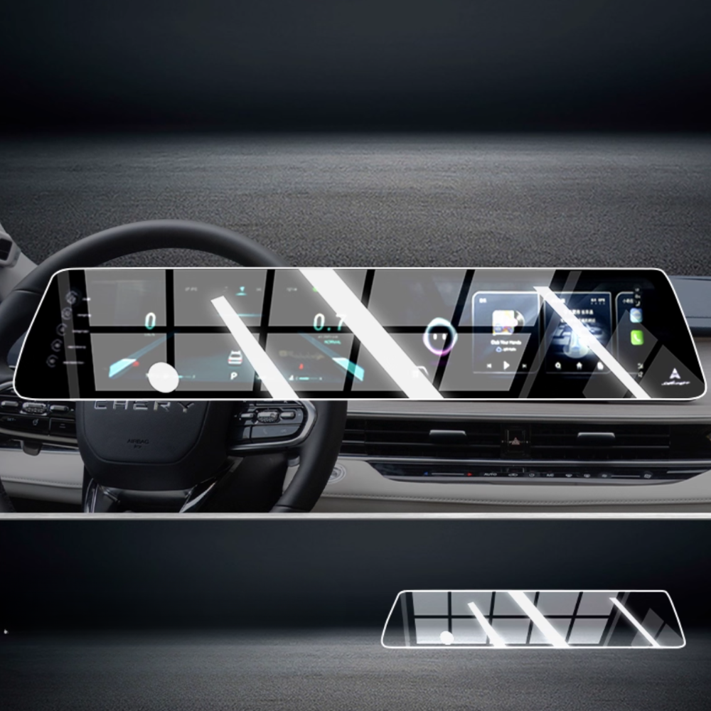 12.3 / 15.6 Inches Dual Screen Tempered Glass (9H) Screen Protector for Chery Tiggo 8 pro / pro max