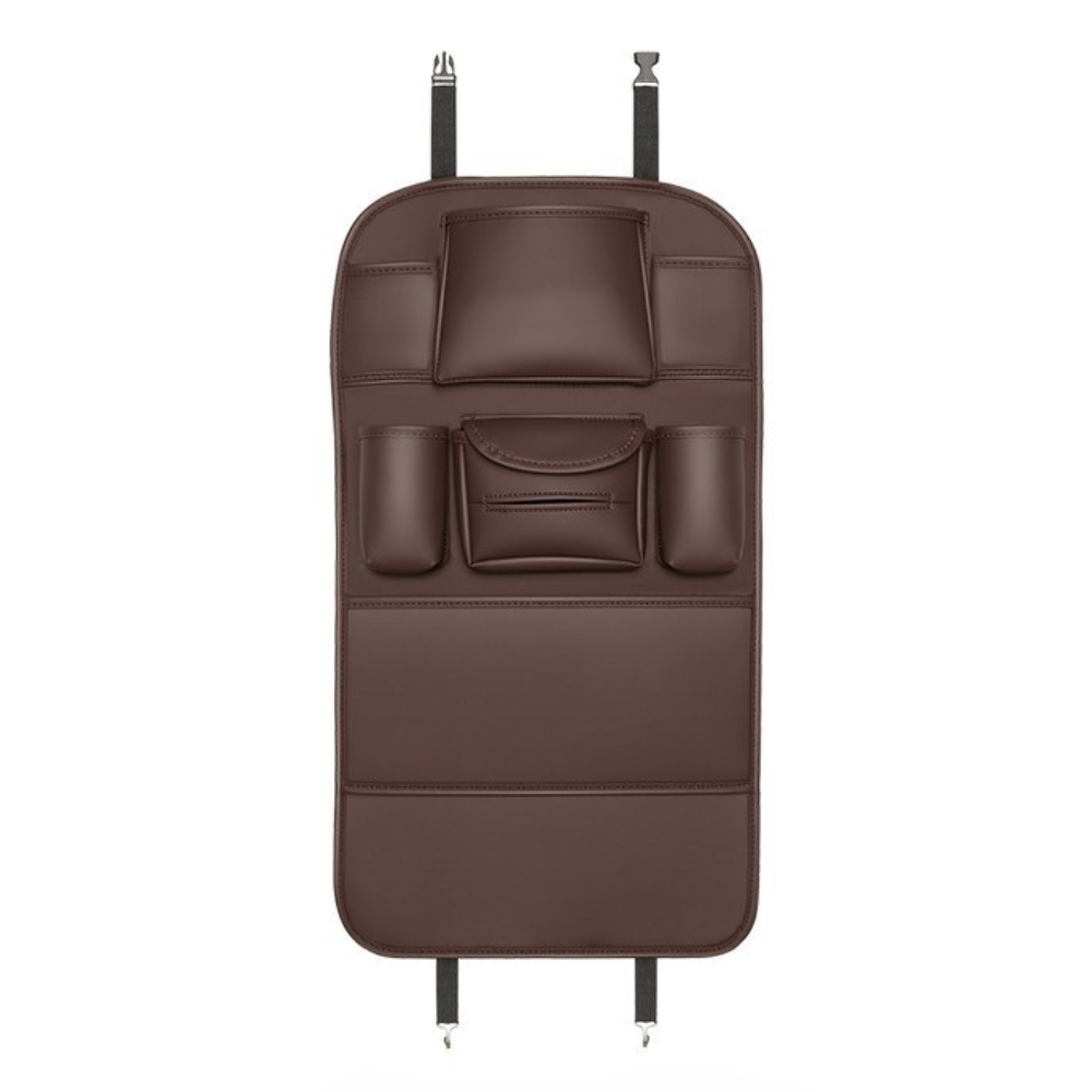PU Leather Car Back Seat Storage Organizer