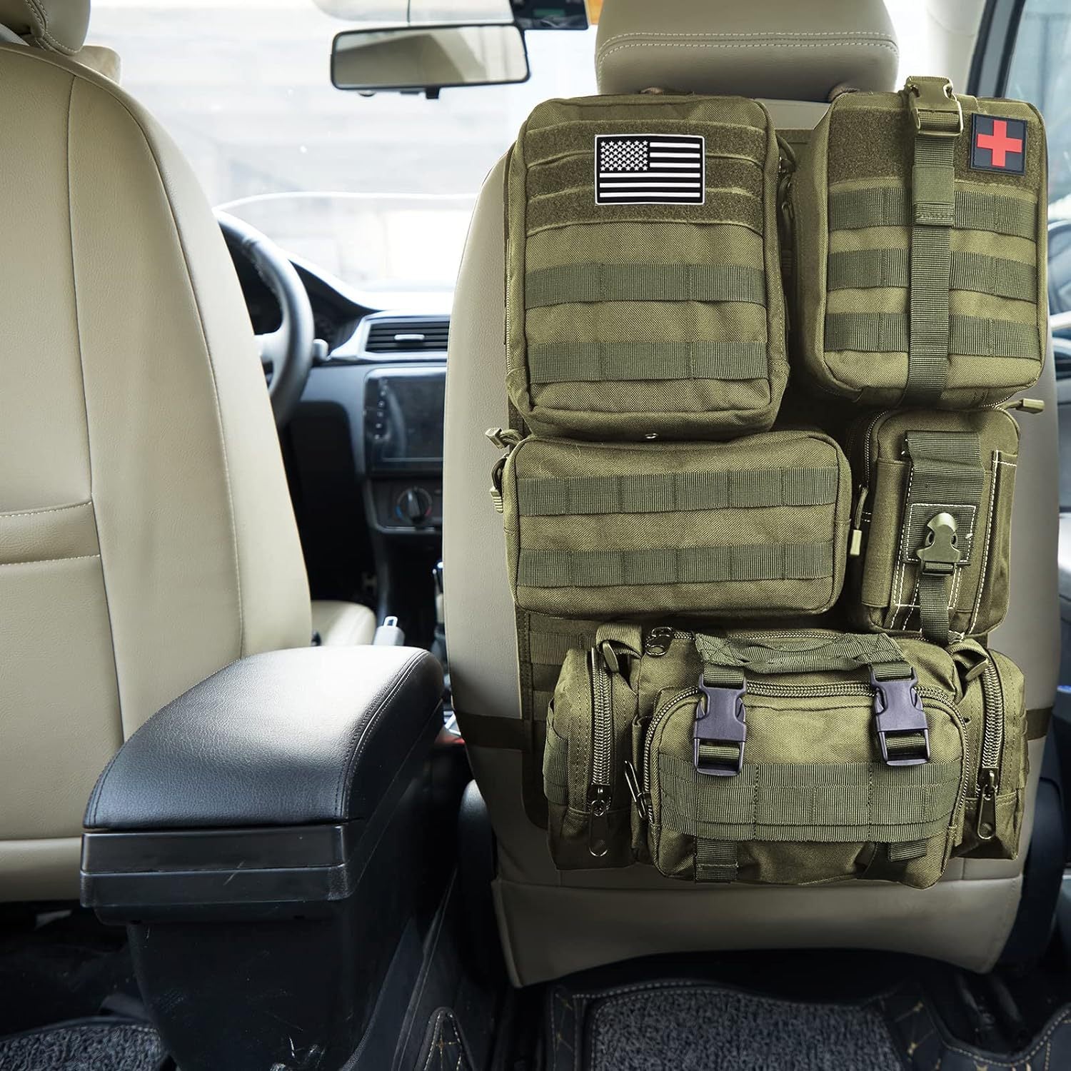 Tactical Vehicle Back Seat Organizer