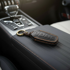 Handcrafted Leather Key Fob Cover for BYD